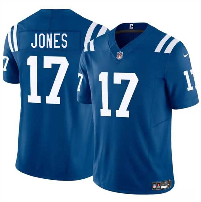 Men & Women & Youth Indianapolis Colts #17 Daniel Jones Blue 2025 F.U.S.E. Vapor Limited Stitched Jersey->indianapolis colts->NFL Jersey